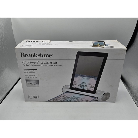Brookstone iConvert Scanner for iPad 2nd 3rd Generation Tablet - Picture 1 of 6